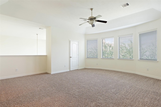 19406 Egret Haven Ln, Cypress, TX 77433 - unfurnished room with light colored carpet, a ceiling fan, and baseboards