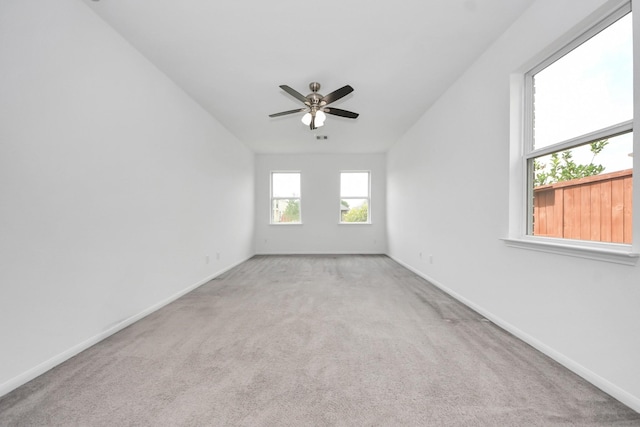 3727 Varna Ct, Missouri City, TX 77459 - spare room with carpet flooring, baseboards, and a ceiling fan