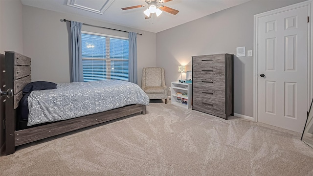 1806 Wine Cedar Ln, Katy, TX 77450 - carpeted bedroom featuring a ceiling fan and baseboards