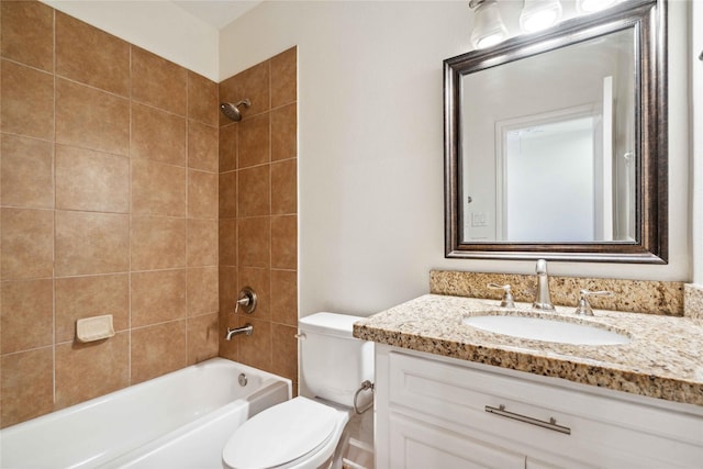 5402 Jonathan Ln, Houston, TX 77011 - bathroom featuring toilet, vanity, and  shower combination
