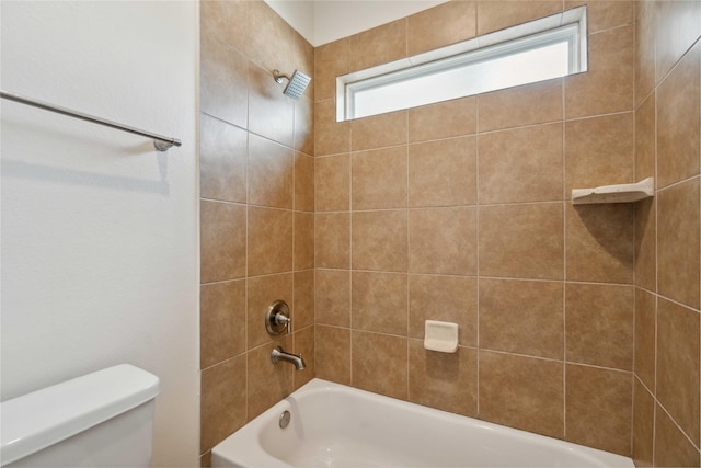 5402 Jonathan Ln, Houston, TX 77011 - bathroom with toilet and washtub / shower combination