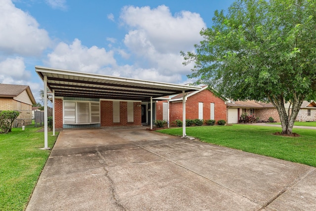 7306 Nightingale Cir, Texas City, TX 77591 - ranch-style house featuring brick siding and concrete driveway