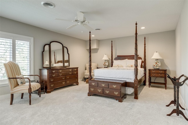 14001/14009 W Hughes Rd, Dickinson, TX 77539 - carpeted bedroom with a ceiling fan
