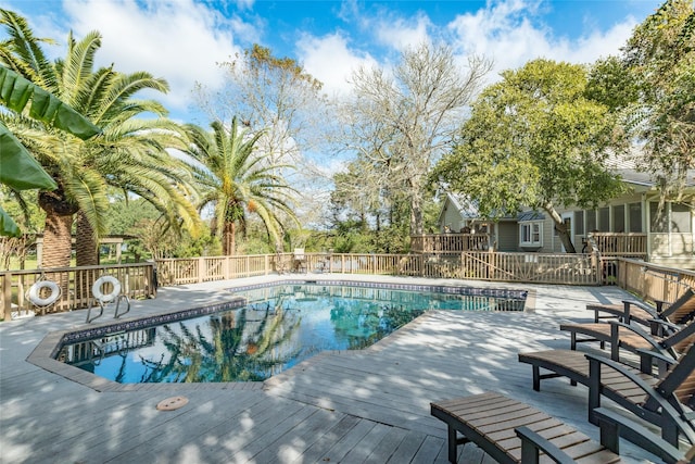 14001/14009 W Hughes Rd, Dickinson, TX 77539 - view of pool featuring a deck