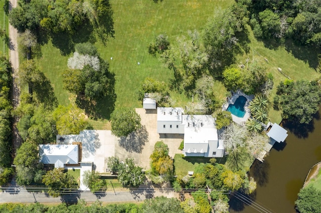 14001/14009 W Hughes Rd, Dickinson, TX 77539 - drone / aerial view of a pool