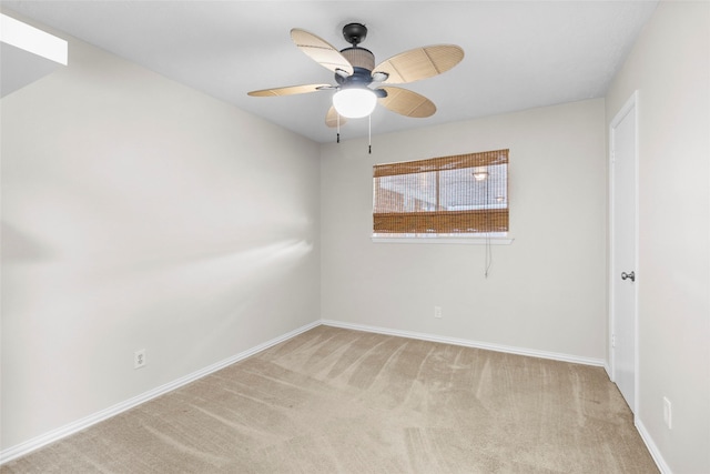 1102 Brenda Dr, Deer Park, TX 77536 - carpeted empty room with baseboards and a ceiling fan