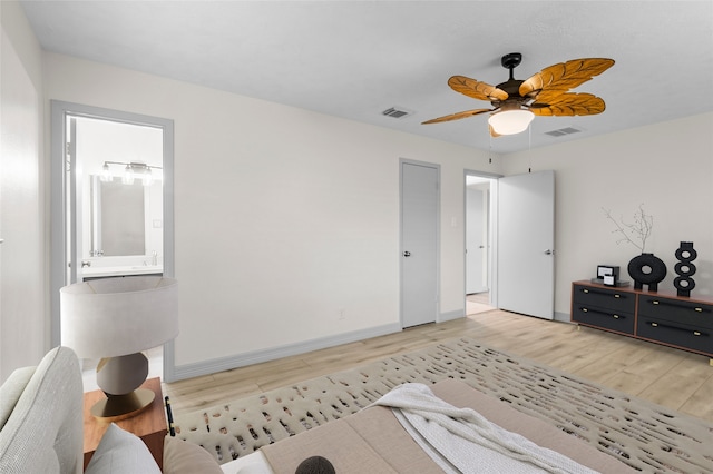 1102 Brenda Dr, Deer Park, TX 77536 - living room with light wood-style flooring, baseboards, and a ceiling fan