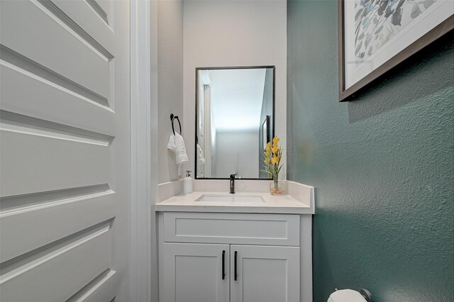 2105 Sam Wilson St Unit C, Houston, TX 77020 - half bathroom with a textured wall and vanity