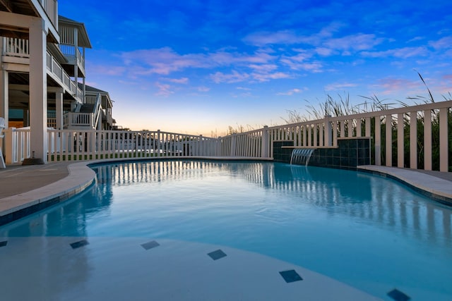 22516 Bay Point Dr, Galveston, TX 77554 - view of pool with stairs