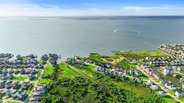 22516 Bay Point Dr, Galveston, TX 77554 - view of property location featuring a large body of water and nearby suburban area