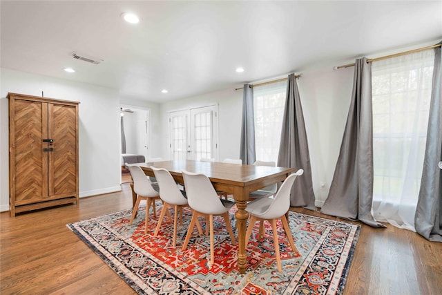 5004 Park Dr, Houston, TX 77023 - dining space featuring recessed lighting and wood finished floors