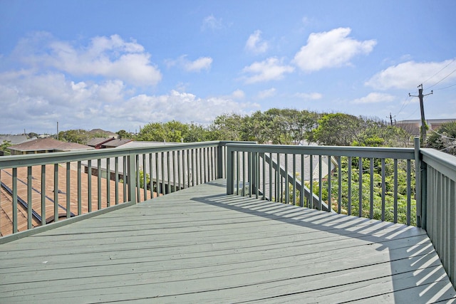 5927 Maco St, Galveston, TX 77551 - view of deck