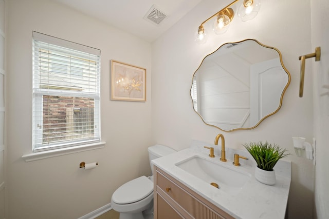 20719 Kerby Pl, Cypress, TX 77433 - half bathroom featuring vanity and toilet