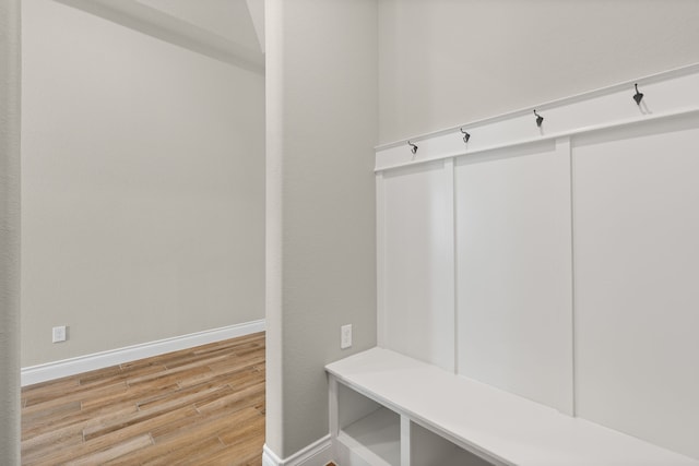 2915 Finch Ct, Katy, TX 77493 - mudroom featuring light wood-style floors and baseboards