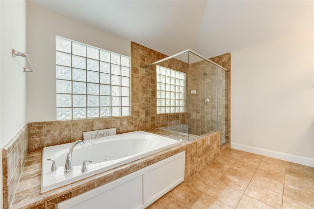 3721 Main Poplar Dr, Houston, TX 77025 - bathroom with a stall shower and a jetted tub