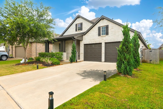 30707 Thicket Ct, Fulshear, TX 77441 - traditional-style house with a garage, driveway, and brick siding