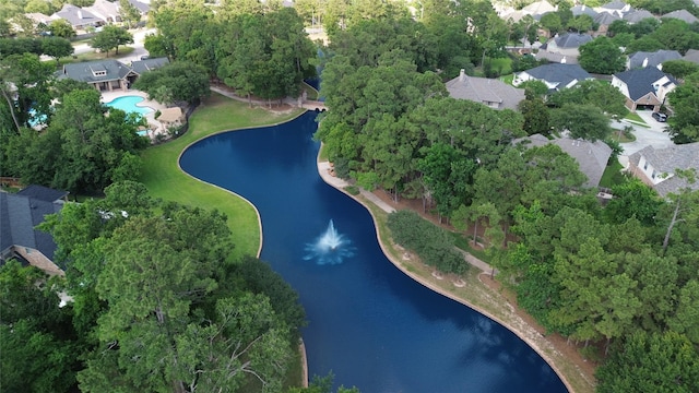 18002 Outback Lakes Trl, Humble, TX 77346 - aerial view of property's location with a large body of water and nearby suburban area