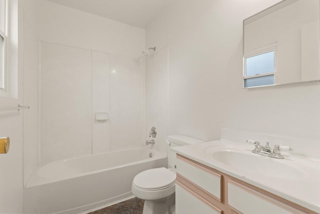 6427 Burdine Ct, Houston, TX 77085 - full bath featuring toilet, vanity, and bathing tub / shower combination