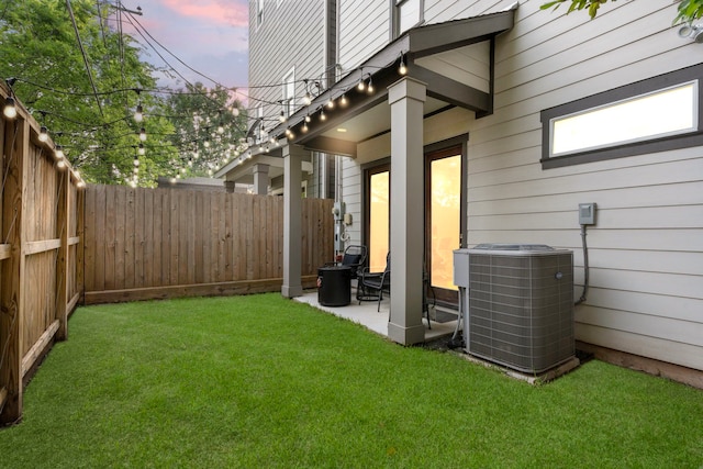 208 Aurora St Unit B, Houston, TX 77008 - view of yard featuring central air condition unit and a patio area