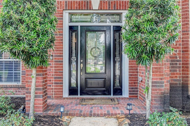 5202 Hanneck Valley Ln, Katy, TX 77450 - property entrance featuring brick siding