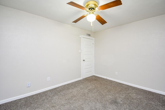 16806 Grampin Dr, Houston, TX 77084 - unfurnished room with carpet flooring, a ceiling fan, and baseboards