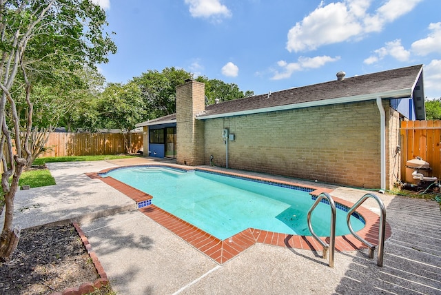 16806 Grampin Dr, Houston, TX 77084 - view of pool featuring a patio area and a fenced backyard