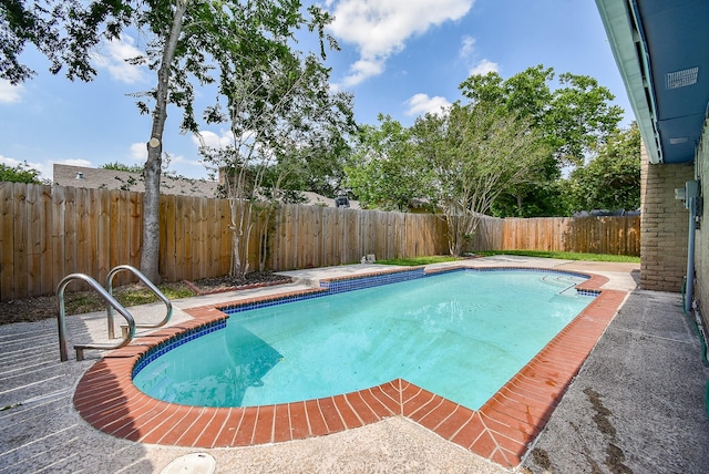 16806 Grampin Dr, Houston, TX 77084 - view of pool featuring a fenced backyard and a patio