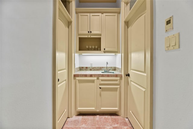 16610 Champagne Falls Ct, Spring, TX 77379 - indoor wet bar featuring tile patterned flooring