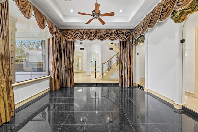 16610 Champagne Falls Ct, Spring, TX 77379 - building lobby with stairway and recessed lighting
