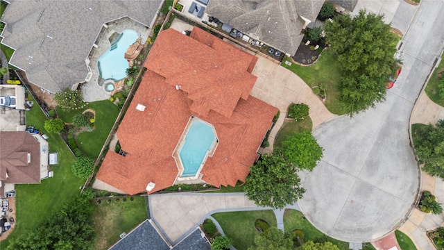 16610 Champagne Falls Ct, Spring, TX 77379 - bird's eye view of a pool