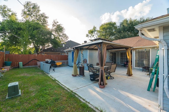 14811 S Bristol Harbour Cir, Houston, TX 77084 - view of patio featuring a gazebo