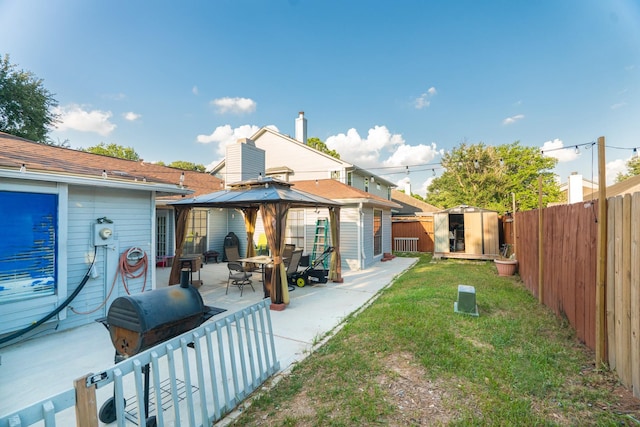 14811 S Bristol Harbour Cir, Houston, TX 77084 - view of yard featuring a gazebo and a patio