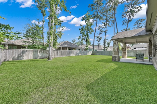 503 Woodsy Pine Ct, Conroe, TX 77304 - view of yard featuring a patio area