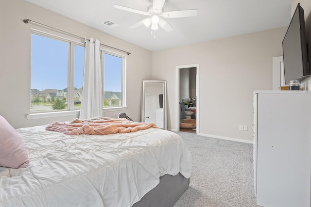 31110 Birch Mills Dr, Hockley, TX 77447 - carpeted bedroom featuring baseboards and ceiling fan