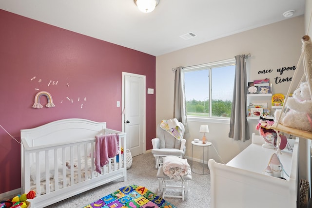 31110 Birch Mills Dr, Hockley, TX 77447 - bedroom featuring a nursery area and carpet floors