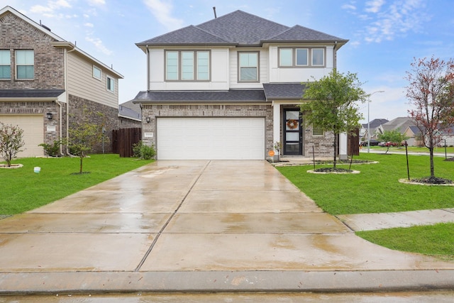 31110 Birch Mills Dr, Hockley, TX 77447 - view of front of house with an attached garage, concrete driveway, and a shingled roof