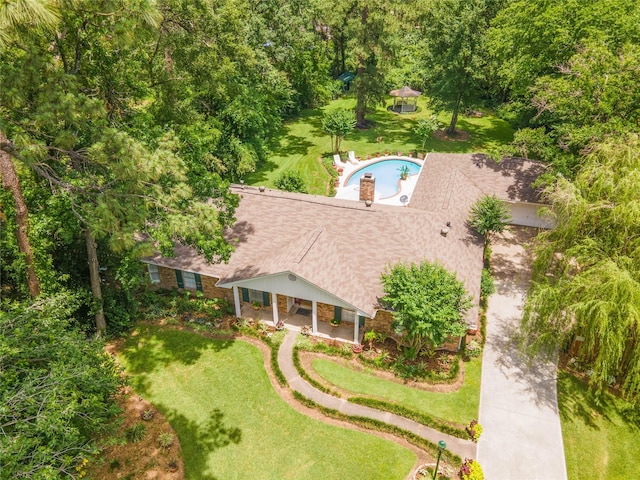16814 Creeksouth Rd, Houston, TX 77068 - aerial view of property and surrounding area with a pool