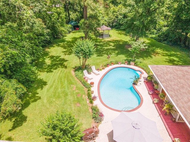 16814 Creeksouth Rd, Houston, TX 77068 - drone / aerial view of a pool
