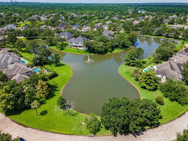 5706 Amber Queen Ct, Houston, TX 77041 - aerial view of residential area featuring a large body of water