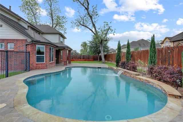 5402 Bending Branch Dr, Missouri City, TX 77459 - view of pool featuring a fenced backyard and a patio