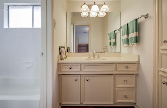 6119 Bankside Dr, Houston, TX 77096 - bathroom with vanity and bathtub / shower combination