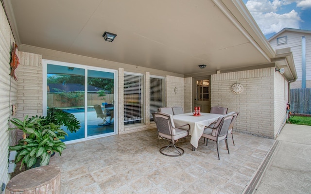 6119 Bankside Dr, Houston, TX 77096 - view of patio with outdoor dining area