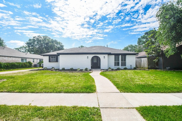 4618 Turf Valley Dr, Houston, TX 77084 - ranch-style house with cooling unit and brick siding