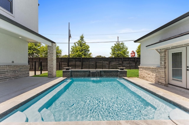 10070 Cedardale Dr, Houston, TX 77055 - view of swimming pool featuring a fenced backyard and a patio