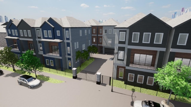 1932 Purswell Rd, Houston, TX 77055 - view of building exterior with a residential view