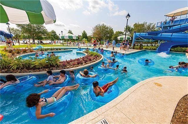 1902 Rosebay Ct, Sugar Land, TX 77479 - community pool featuring a water slide