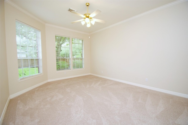 1902 Rosebay Ct, Sugar Land, TX 77479 - unfurnished room with light carpet, healthy amount of natural light, baseboards, and ornamental molding