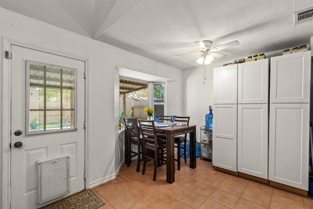 13755 Shirebrook Dr N, Sugar Land, TX 77498 - dining room with a ceiling fan and light tile patterned floors