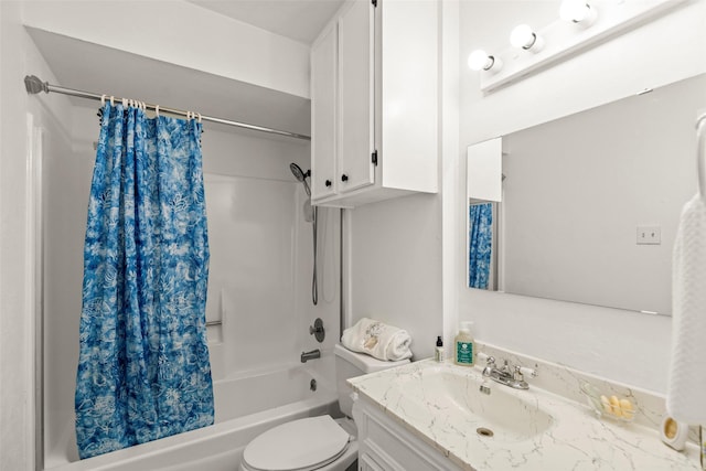13755 Shirebrook Dr N, Sugar Land, TX 77498 - full bath with shower / bath combo, vanity, and toilet