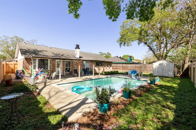 13755 Shirebrook Dr N, Sugar Land, TX 77498 - view of pool with a fenced backyard and a patio area